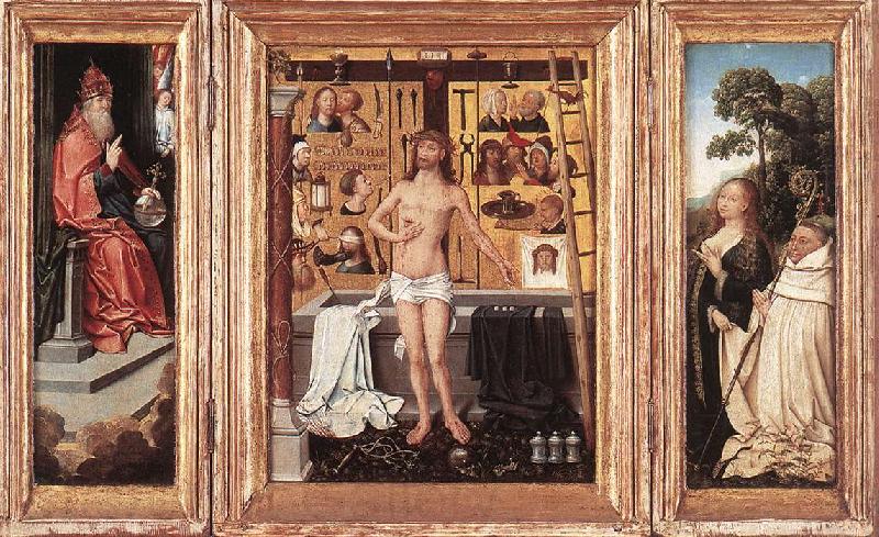 WEYDEN, Goossen van der Triptych of Abbot Antonius Tsgrooten Norge oil painting art